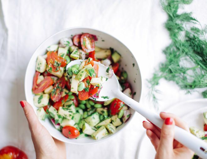 Crunchy Cucumber Tomato Salad | Nutrition Stripped