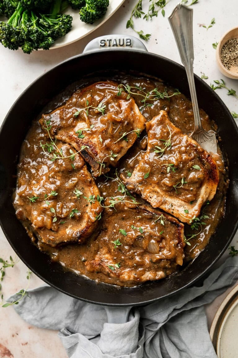 The Best Smothered Pork Chops